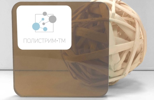 Монолитный поликарбонат «Borrex» 5 мм бронза, 3050*2050, плотность 37.5 кг/м²